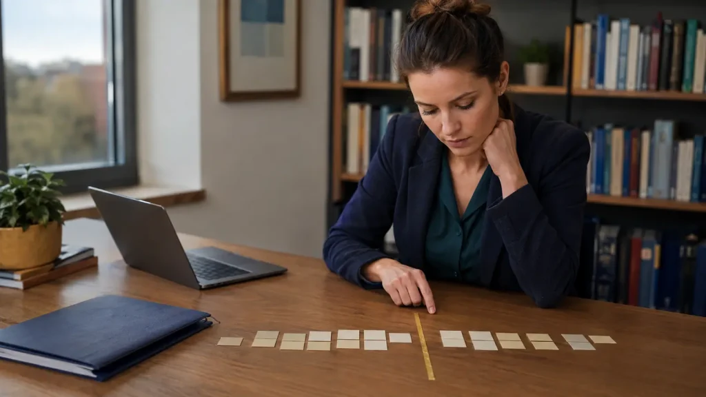 Psychology researcher examining outcome patterns around a programme eligibility cutoff