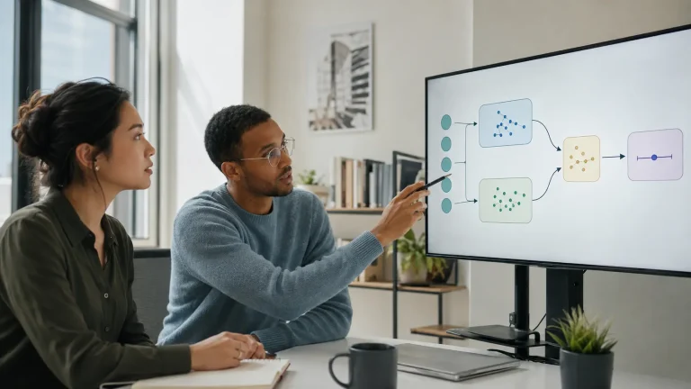 Psychology researchers reviewing a targeted maximum likelihood estimation workflow